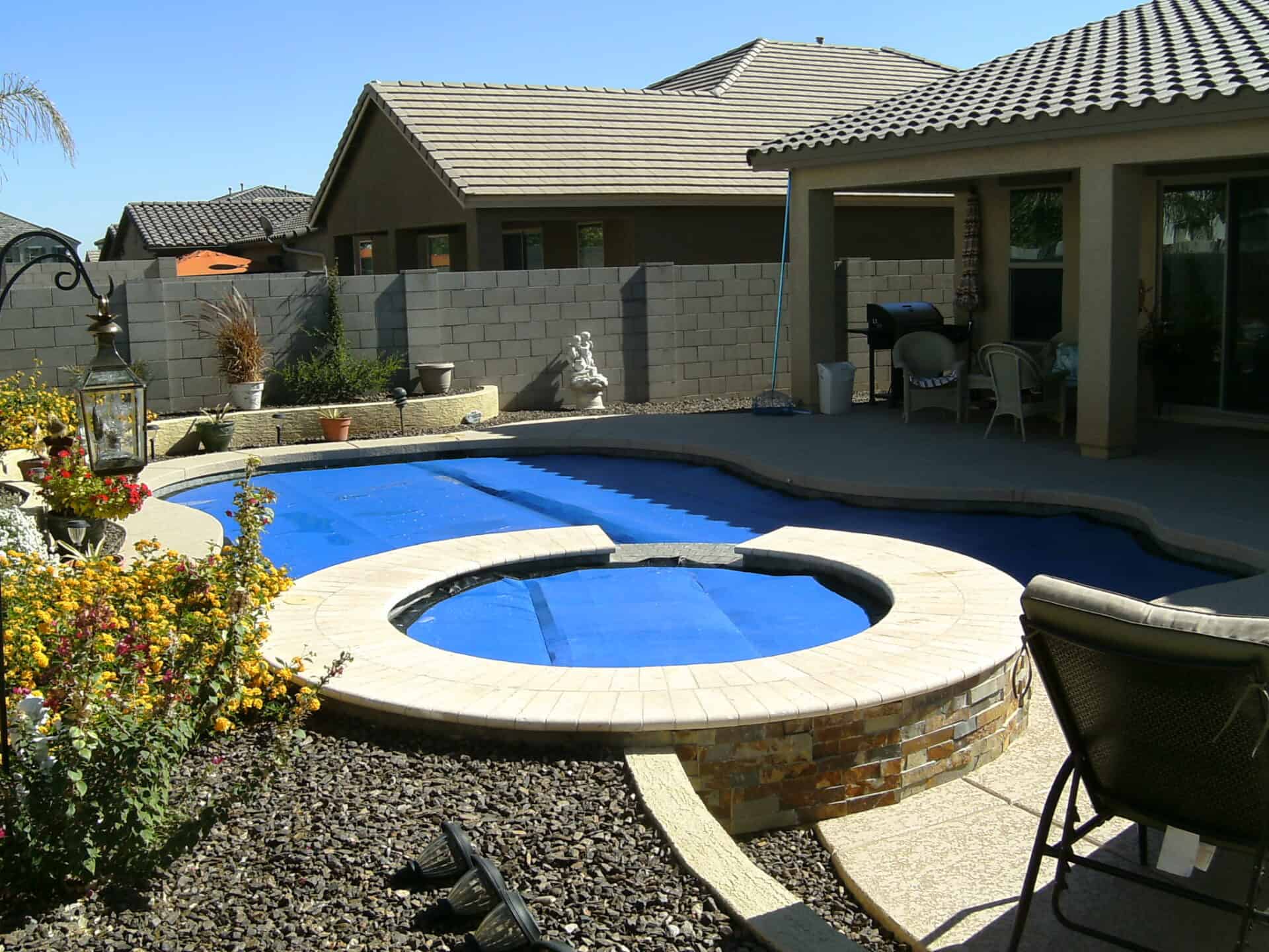 pool cover to walk on