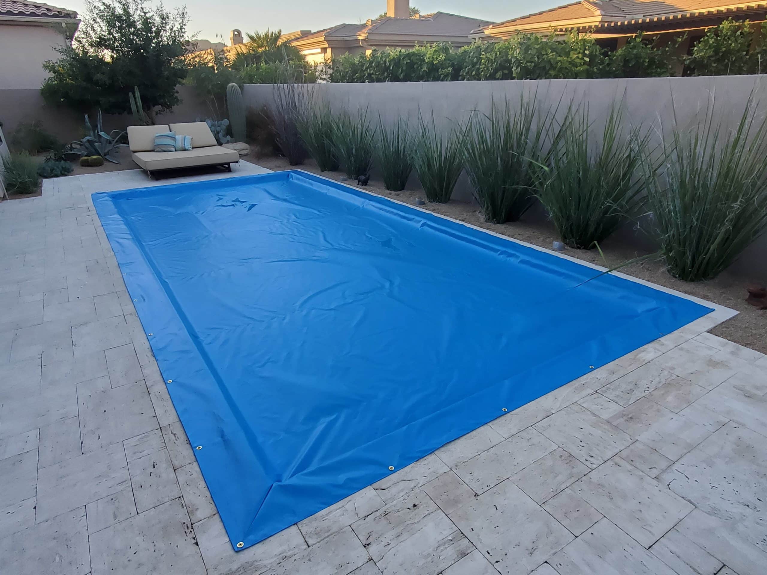 Blue Power Lock Pool Cover Rectangle