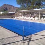 Commercial Thermal pool cover at resort